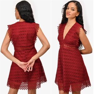 Sandro Lindsey Dress in Bordeaux Size 3